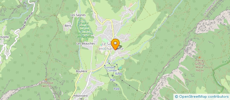 localisation de l'entreprise MADAME STEPHANIE VANNIER  LE SAPPEY-EN-CHARTREUSE