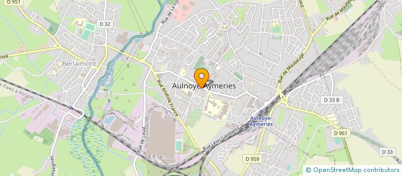 localisation de l'entreprise MADAME STEPHANIE VASSEUR  AULNOYE-AYMERIES