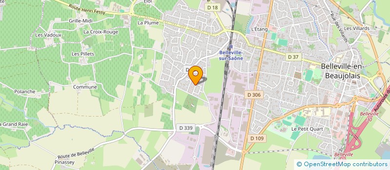 localisation de l'entreprise MADAME STEPHANIE VASSEUR  BELLEVILLE-EN-BEAUJOLAIS