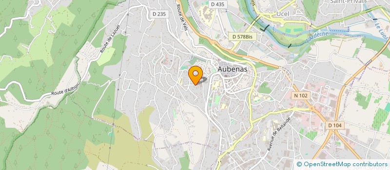 localisation de l'entreprise MADAME STEPHANIE VELLUTINI à AUBENAS