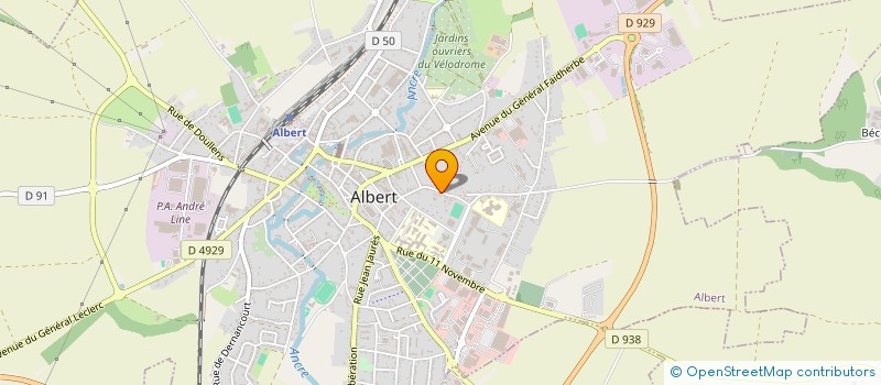 localisation de l'entreprise MADAME STEPHANIE VIARD à ALBERT