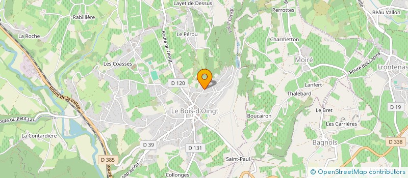 localisation de l'entreprise MADAME STEPHANIE VIEL  VAL D'OINGT