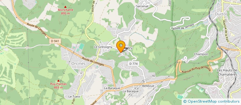 localisation de l'entreprise MADAME STEPHANIE VIGIER  ORCINES