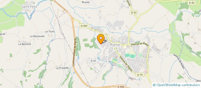 localisation de l'entreprise MADAME STEPHANIE VIGUIER  RIGNAC