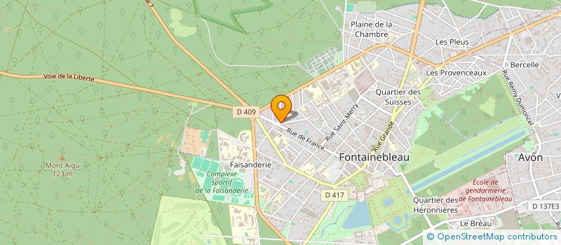 localisation de l'entreprise MADAME STEPHANIE VILLA à FONTAINEBLEAU