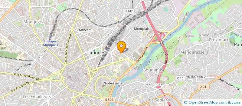 localisation de l'entreprise MADAME STEPHANIE VILLOT à LIMOGES