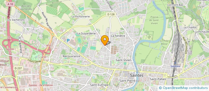 localisation de l'entreprise MADAME STEPHANIE VITET à SAINTES