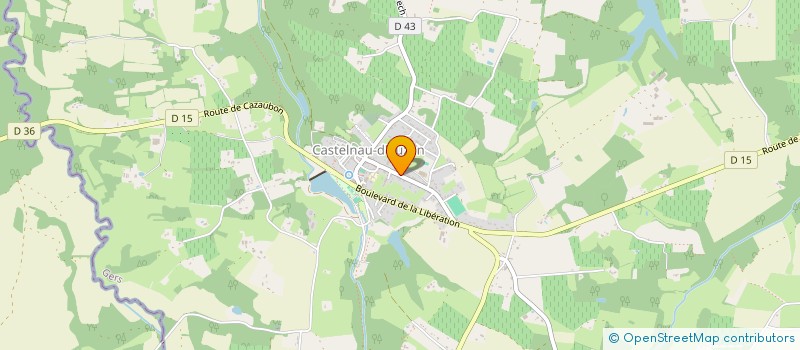 localisation de l'entreprise MADAME STEPHANIE VONHAUSEN  CASTELNAU D'AUZAN LABARRERE