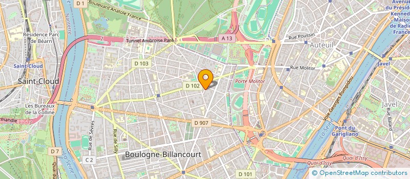 localisation de l'entreprise MADAME STEPHANIE WAILLIEZ  BOULOGNE-BILLANCOURT