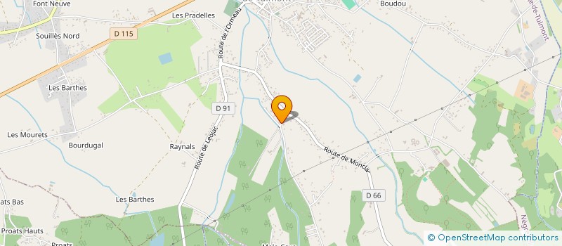 localisation de l'entreprise MADAME STEPHANIE WIATROWSKI  SAINT-ETIENNE-DE-TULMONT