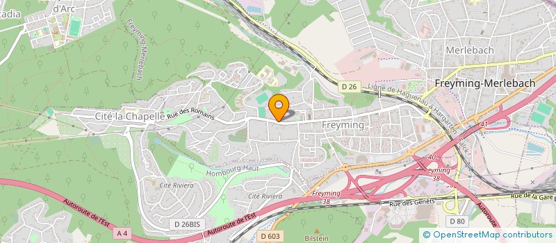 localisation de l'entreprise MADAME STEPHANIE WILHELM  FREYMING MERLEBACH