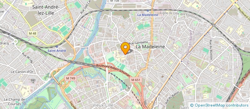 localisation de l'entreprise MADAME STEPHANIE WILLEFERT à LA MADELEINE