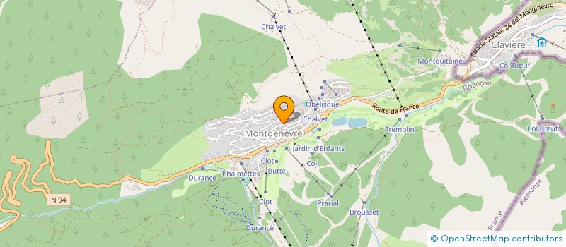 localisation de l'entreprise MADAME STEPHANIE WION  MONTGENEVRE