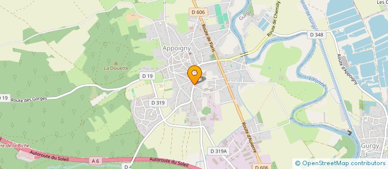 localisation de l'entreprise MADAME STEPHANIE ZIEBELEN à APPOIGNY