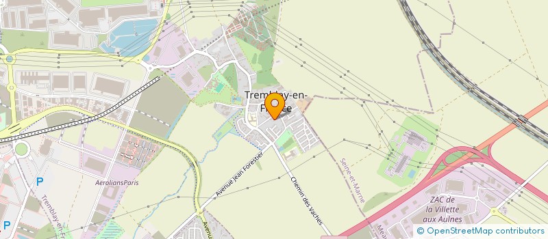 localisation de l'entreprise MADAME STEPHANIE ZMUDA à TREMBLAY-EN-FRANCE