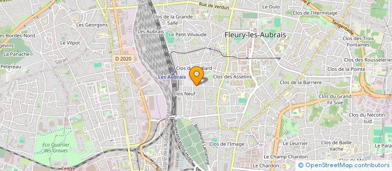localisation de l'entreprise MADAME STEPHANIIE VITORINO à FLEURY-LES-AUBRAIS