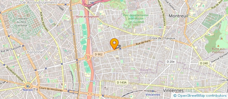 localisation de l'entreprise MADAME STEPHANNE PARINAUD à MONTREUIL