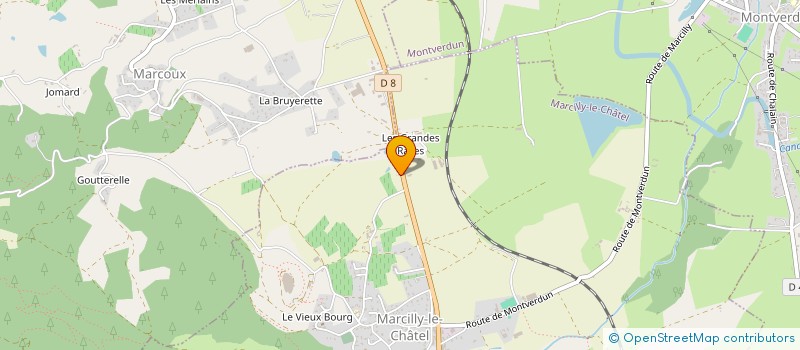 localisation de l'entreprise MADAME STEPHANY CHEVRIN  MARCILLY-LE-CHATEL