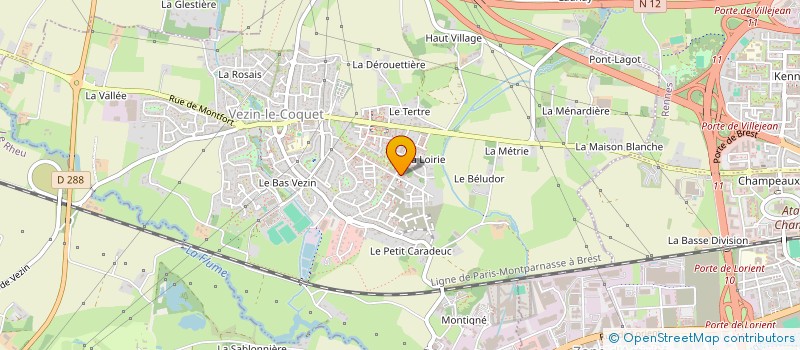 localisation de l'entreprise MADAME STEPHIE KAKPEGNAN  VEZIN-LE-COQUET