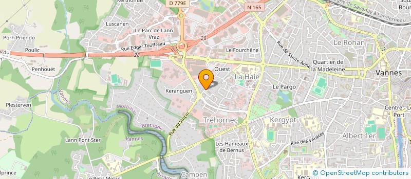 localisation de l'entreprise MADAME STERENN LE BARON à VANNES