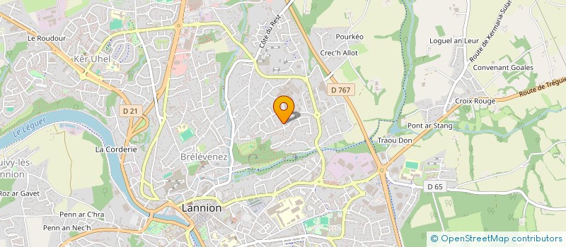 localisation de l'entreprise MADAME STERENN LE JAN  LANNION