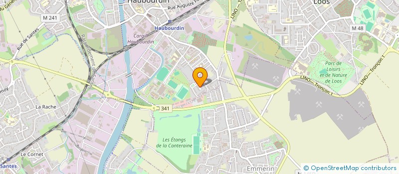 localisation de l'entreprise MADAME STESSIE DEMAN  HAUBOURDIN