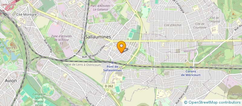 localisation de l'entreprise MADAME STESSY BONIFACE à SALLAUMINES