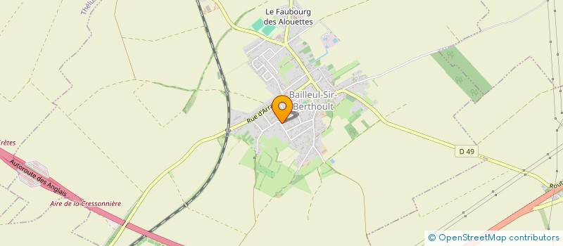 localisation de l'entreprise MADAME STESSY DEFAUX  BAILLEUL-SIR-BERTHOULT