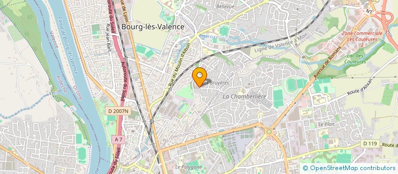 localisation de l'entreprise MADAME STESSY DELBOY  BOURG-LES-VALENCE