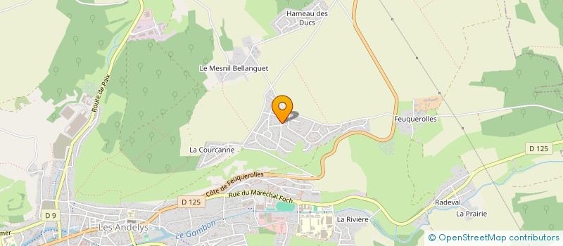 localisation de l'entreprise MADAME STEVLANIE BADETTE POLOMAT  LES ANDELYS