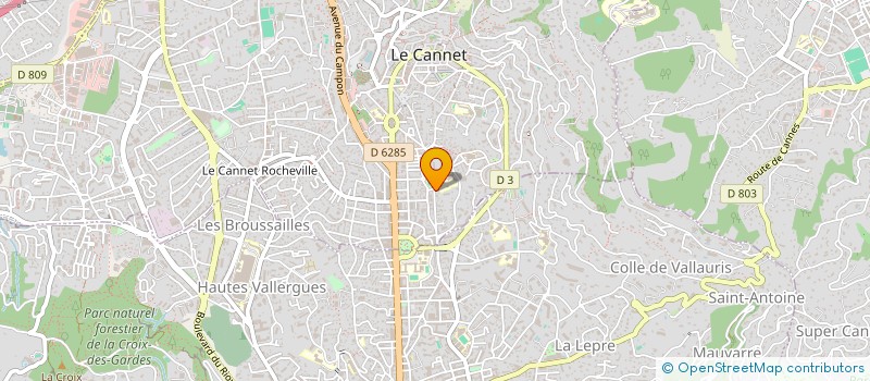 localisation de l'entreprise MADAME STEWART MARTIN à LE CANNET