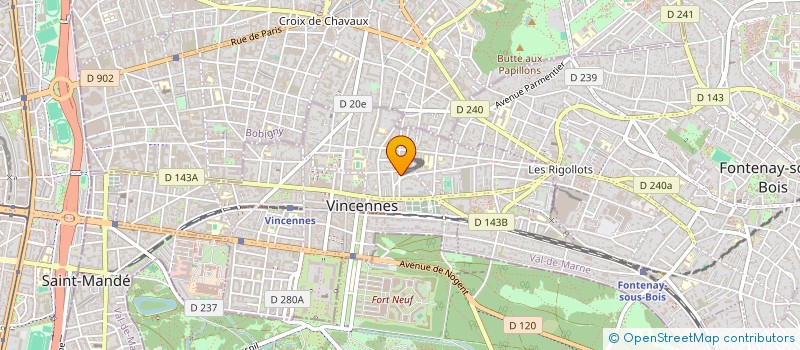 localisation de l'entreprise MADAME STUART PODBIELSKI à VINCENNES
