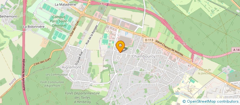 localisation de l'entreprise MADAME STUTI PRAMOD NARAIN  CHAMBOURCY