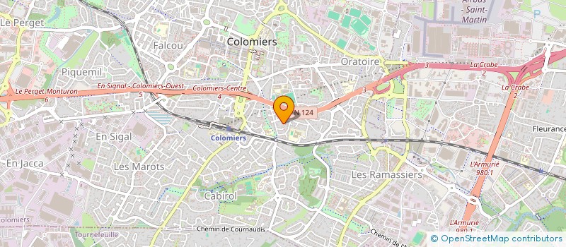 localisation de l'entreprise MADAME SUBATRA SARAVANAKUMAR à COLOMIERS