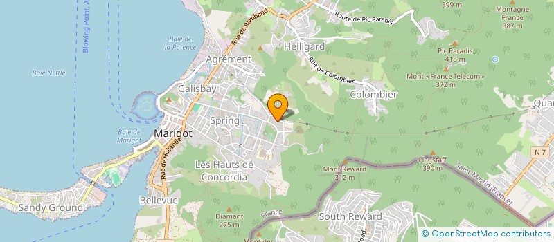 localisation de l'entreprise MADAME SUHALIAH VIOLENES  SAINT MARTIN