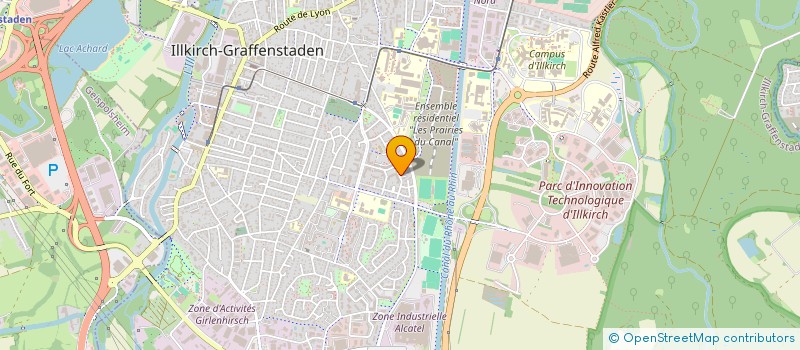 localisation de l'entreprise MADAME SUKRAN KIRBAC  ILLKIRCH-GRAFFENSTADEN