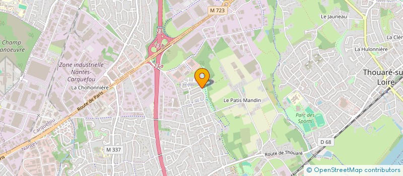 localisation de l'entreprise MADAME SULTANA BOUHENNI  SAINTE-LUCE-SUR-LOIRE