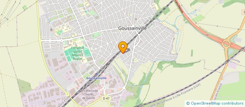 localisation de l'entreprise MADAME SUMAIYA RUBAIYAT  GOUSSAINVILLE