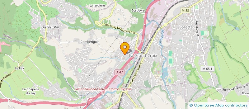 localisation de l'entreprise MADAME SUMERYA KARAPINAR  LA GRAND-CROIX