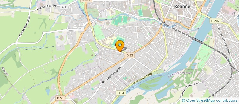 localisation de l'entreprise MADAME SUNA AKMAN  ROANNE