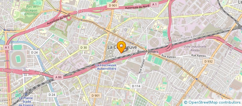 localisation de l'entreprise MADAME SUNEGA OUDAYASEGARANE à LA COURNEUVE