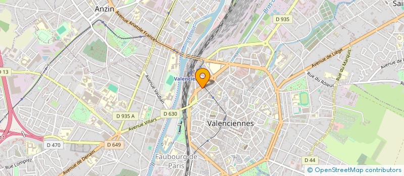 localisation de l'entreprise MADAME SUNITA D'HALLUIN à VALENCIENNES