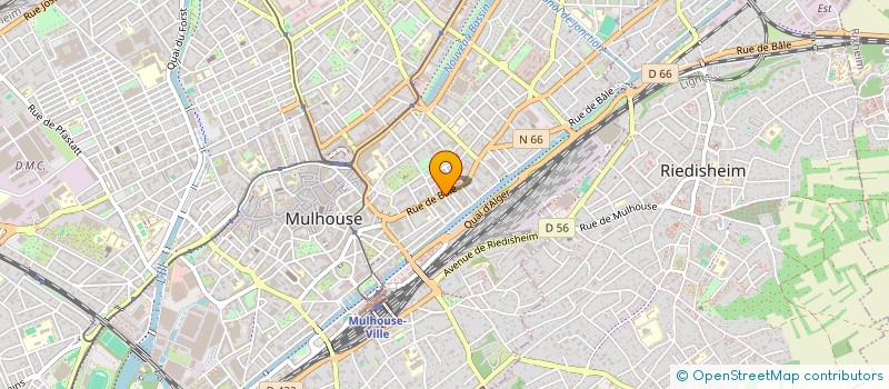 localisation de l'entreprise MADAME SUNITA GUSHANI  MULHOUSE