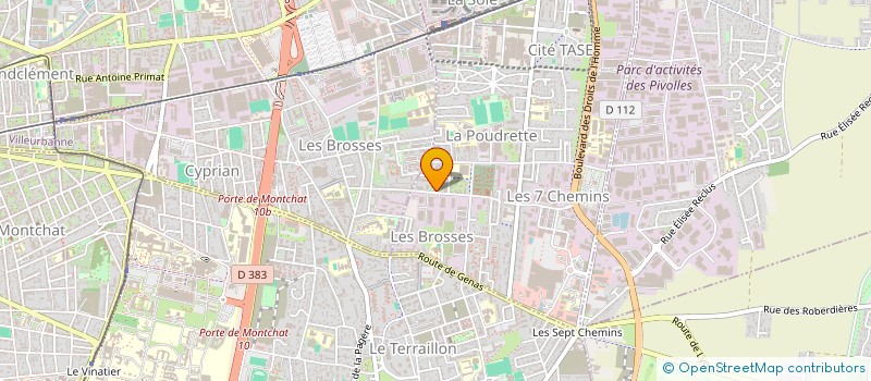 localisation de l'entreprise MADAME SUPARPORN PHOCHOK  VAULX-EN-VELIN