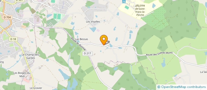 localisation de l'entreprise MADAME SUSAN BAYNE  SAINT-YRIEIX-LA-PERCHE