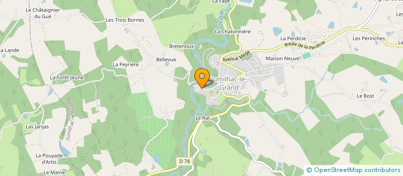 localisation de l'entreprise MADAME SUSAN ELPHICK  JUMILHAC-LE-GRAND