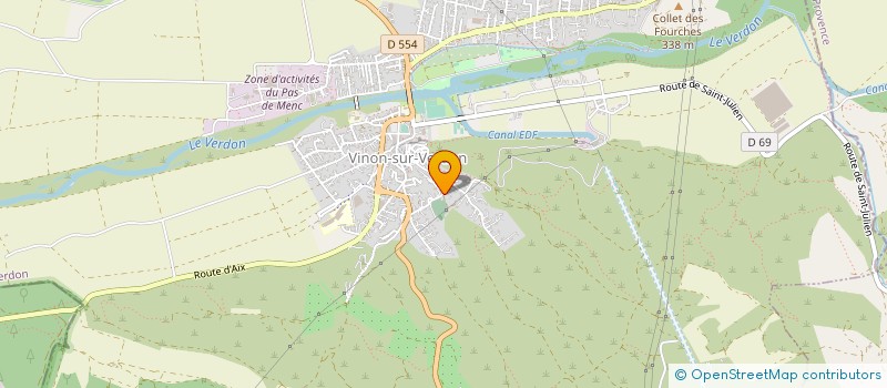 localisation de l'entreprise MADAME SUSAN HUTCHINGS  VINON-SUR-VERDON