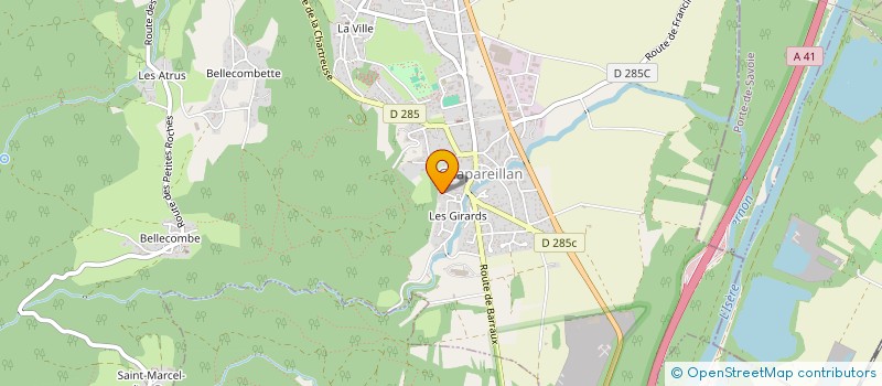 localisation de l'entreprise MADAME SUSAN JOEL  CHAPAREILLAN