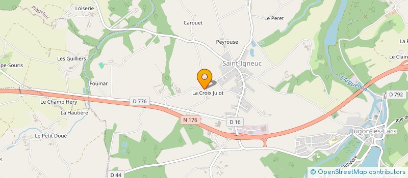 localisation de l'entreprise MADAME SUSAN RAWLINS à JUGON-LES-LACS