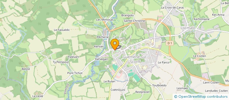 localisation de l'entreprise MADAME SUSAN RUSSELL à GUEMENE-SUR-SCORFF